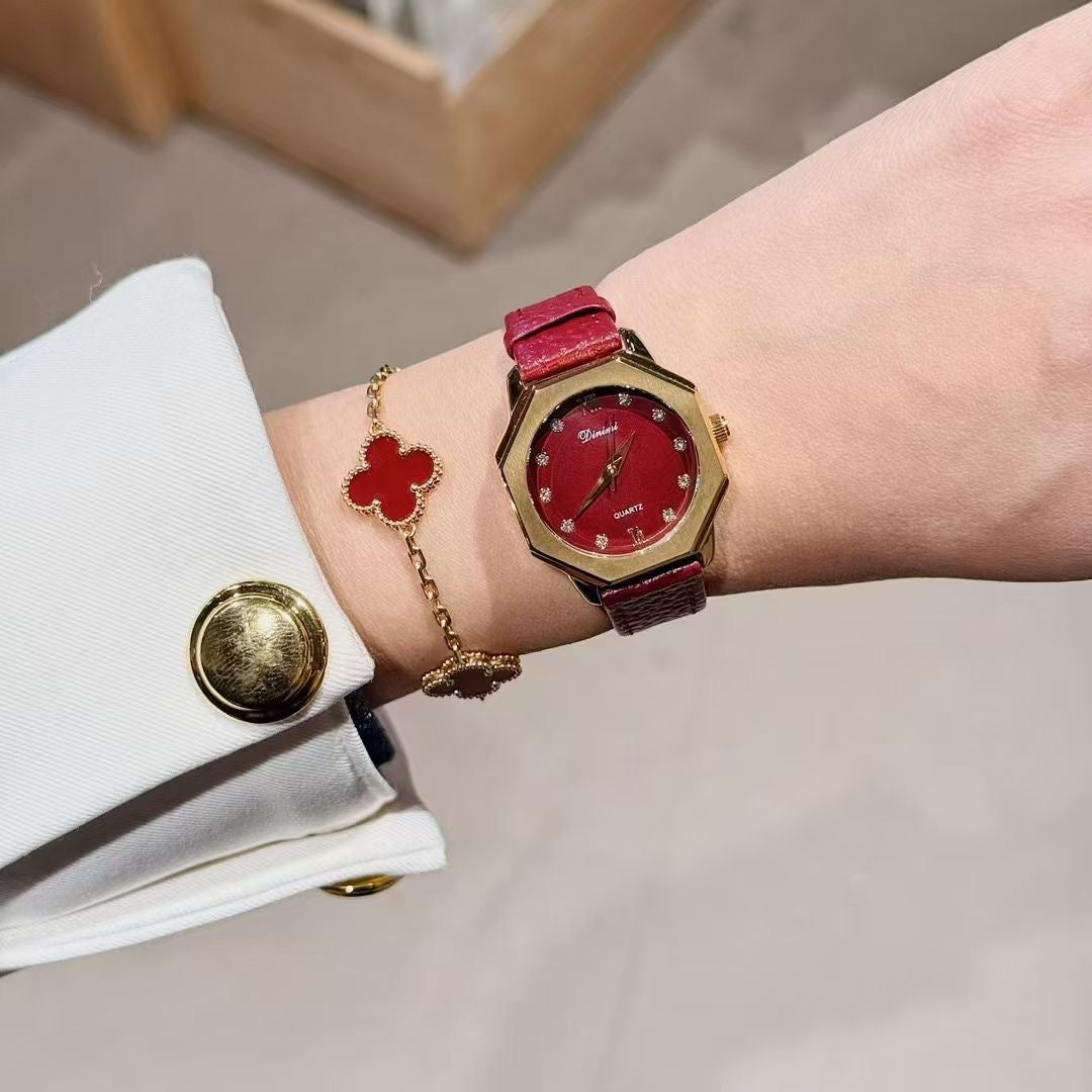 Alloy Ankela Red Women's Watch