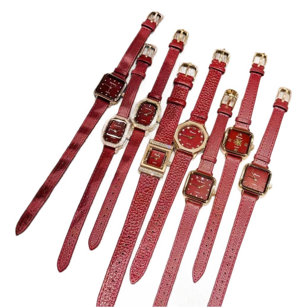 Alloy Ankela Red Women's Watch