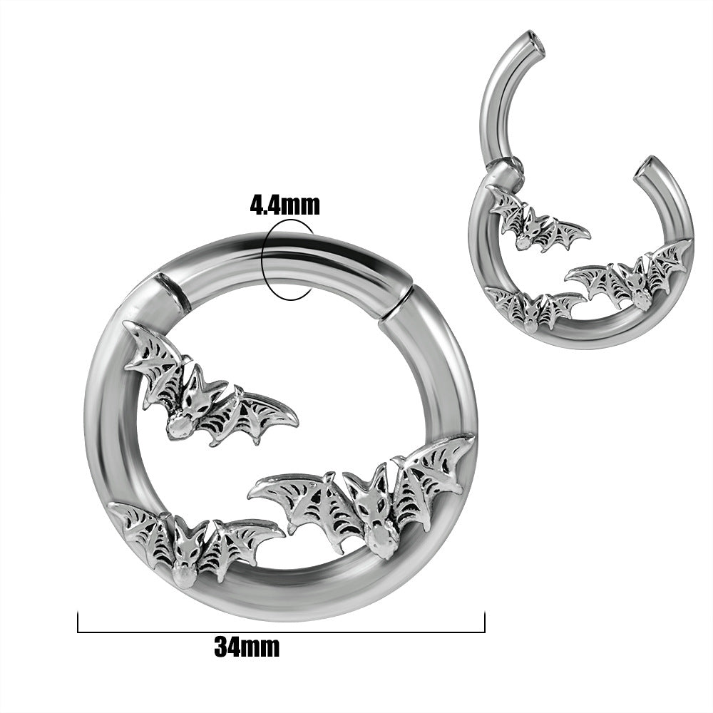 Fashion Stainless Steel Shaped Pattern Earrings
