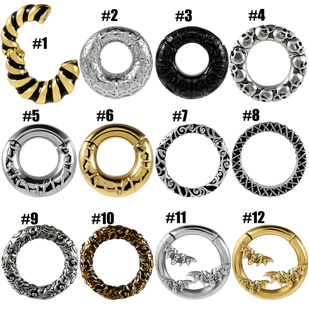 Fashion Stainless Steel Shaped Pattern Earrings