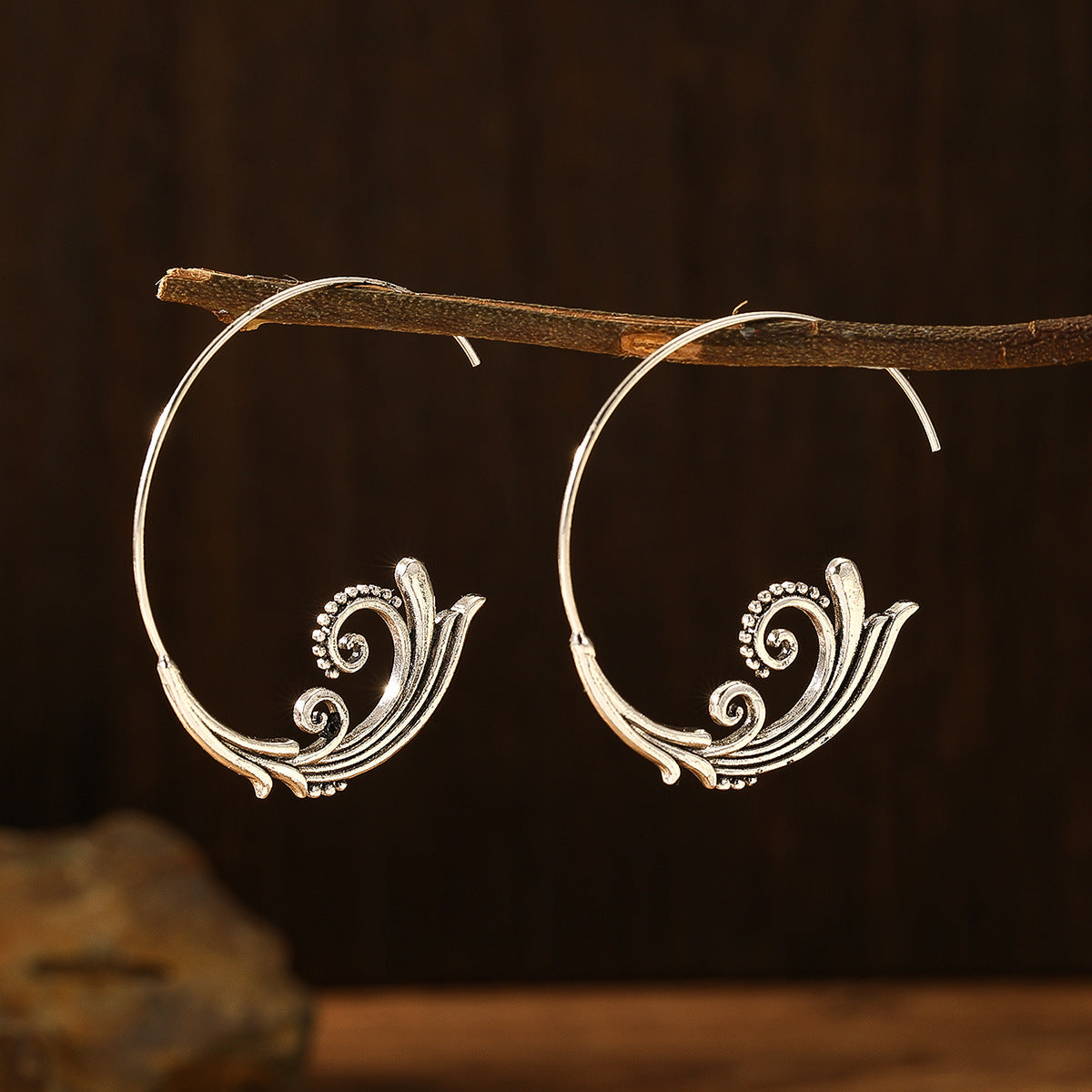 Retro Earrings Exaggerated Personalized Retro Foreign Trade Ornament