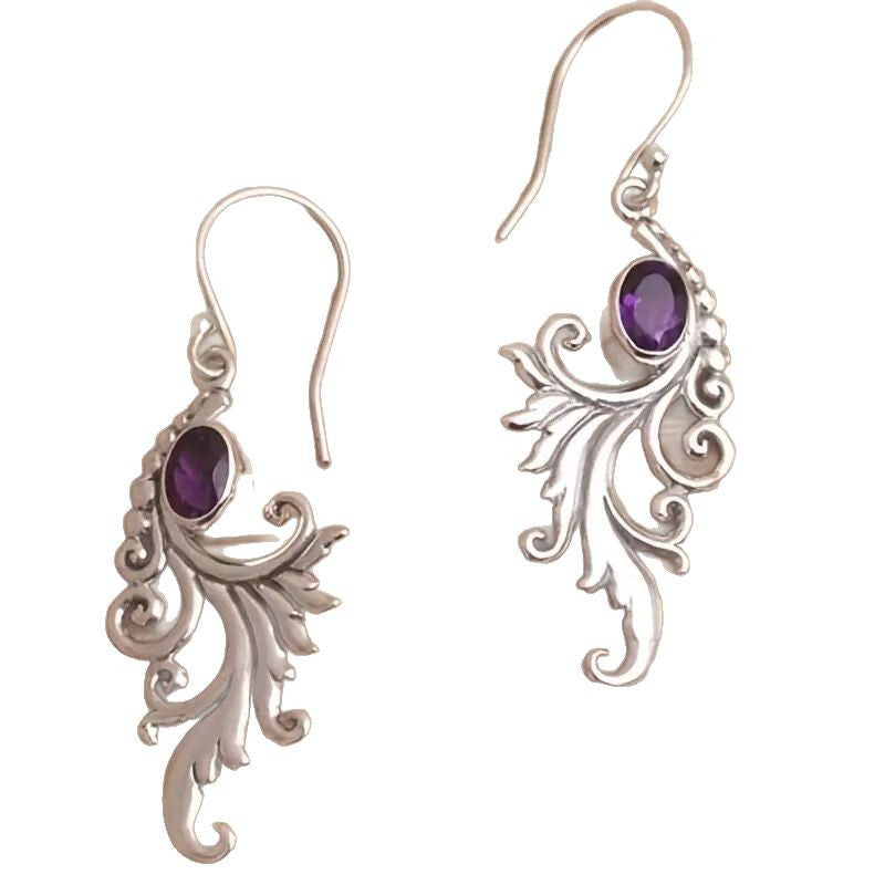 Retro Diamonds Pendant Personality Simple Distressed Ethnic Earrings