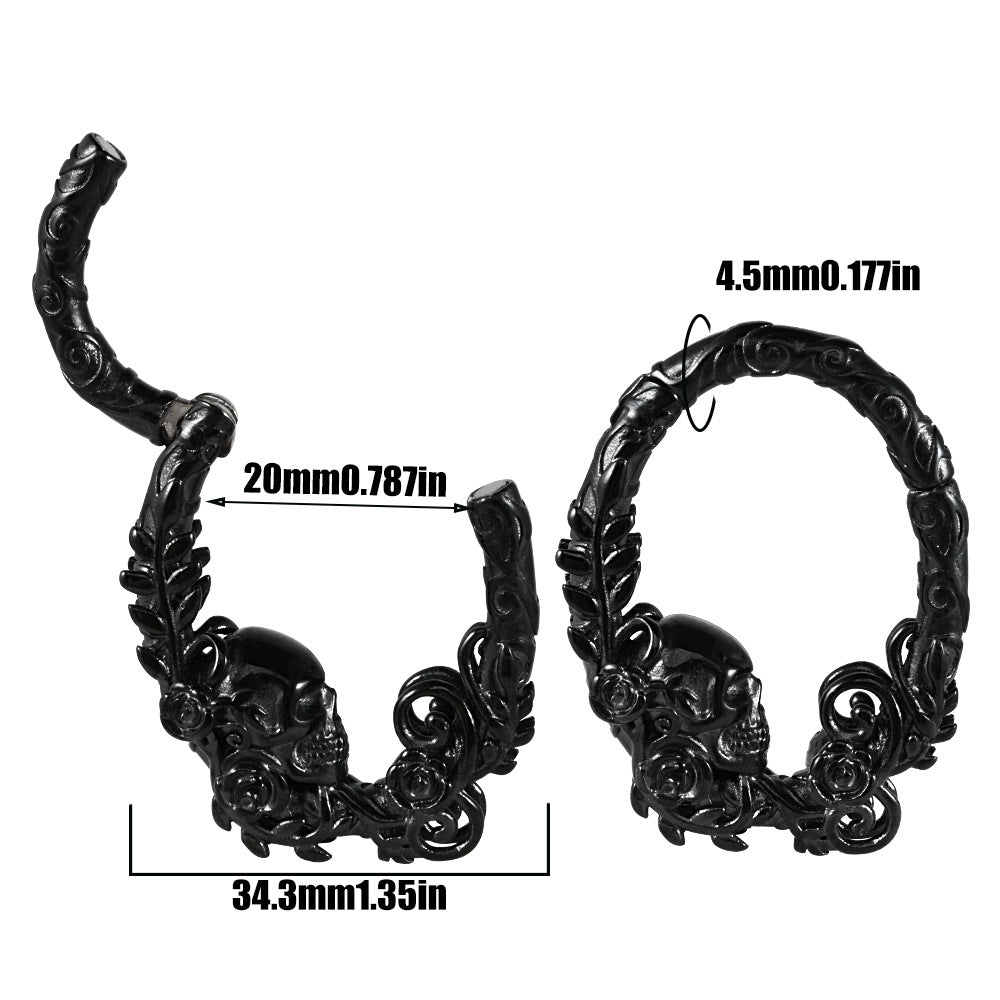 Fashion Stainless Steel Shaped Pattern Earrings
