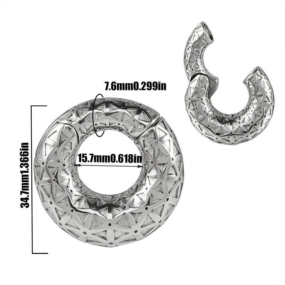 Fashion Stainless Steel Shaped Pattern Earrings