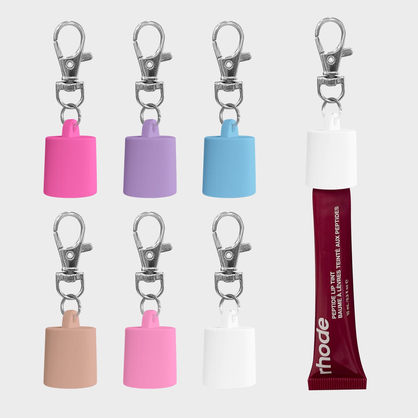 Portable Clip-on Lip Balm Keychain Cap