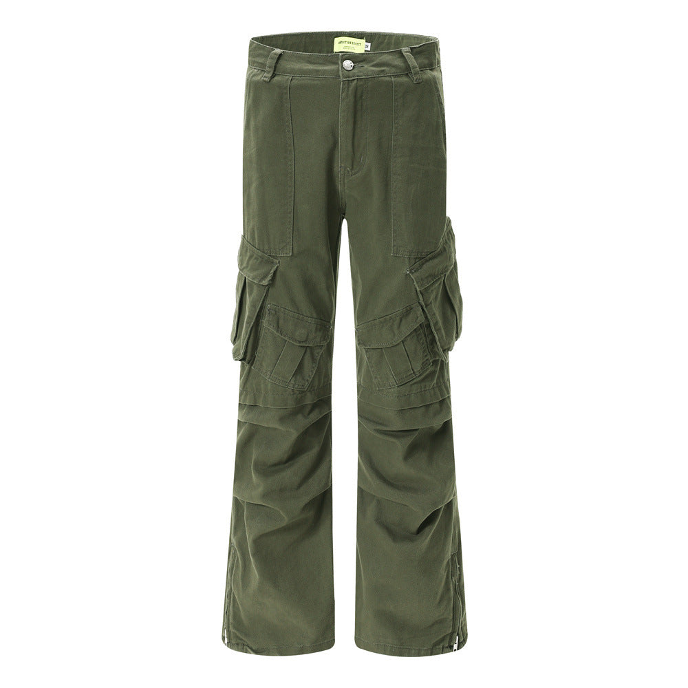 Pantalones cargo multibolsillos para hombre y mujer