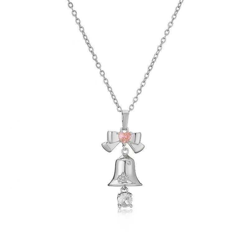 Collar de campana tintineante para mujer, estilo nicho, temperamento de alto sentido.