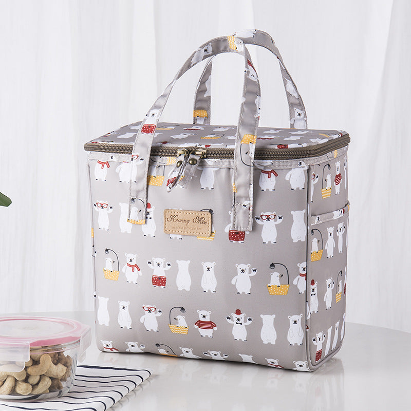 Lunch Box Picnic Insulated Bag Large Portable Waterproof Ice Pack