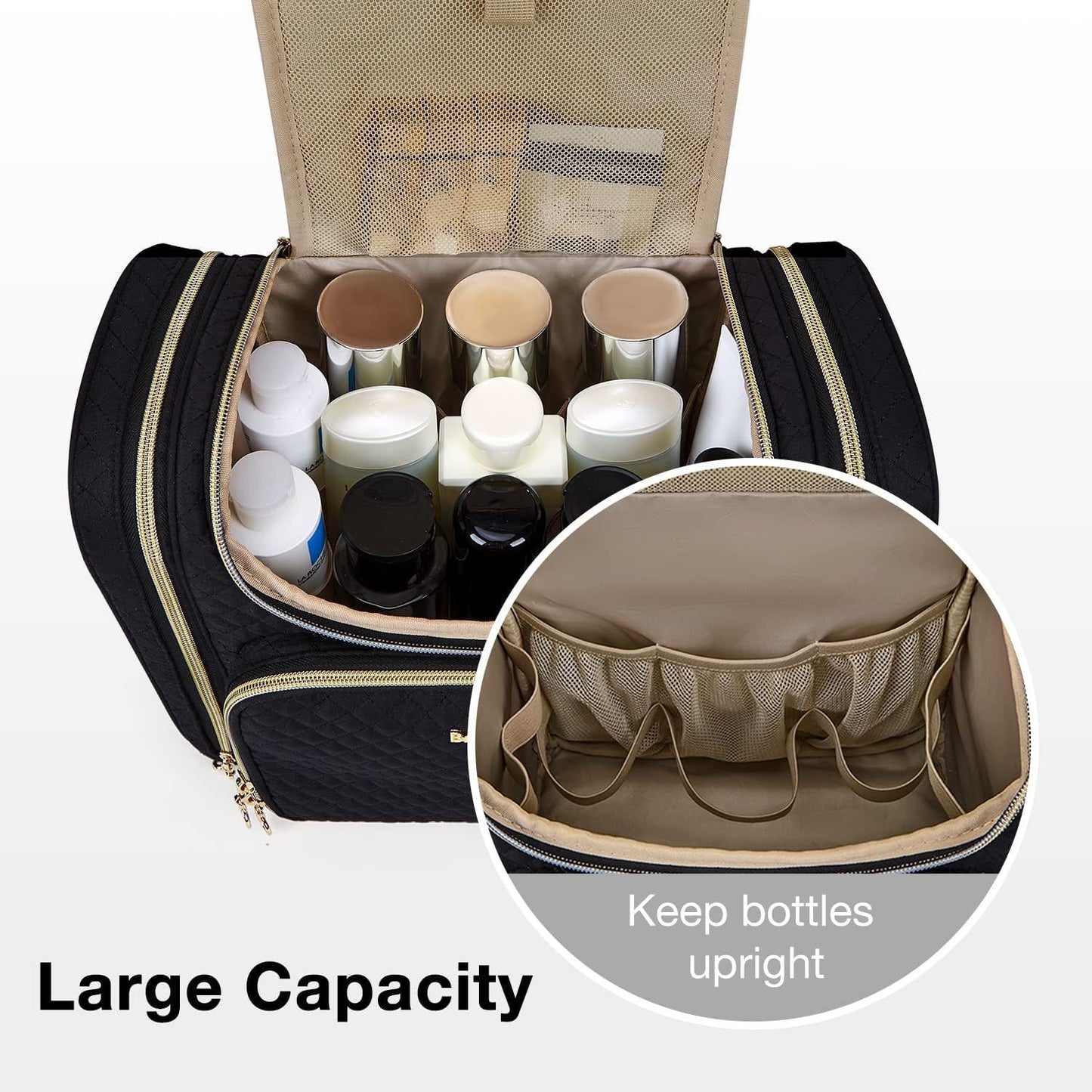 Bolsa de almacenamiento multifuncional de viaje portátil impermeable de gran capacidad para mujer