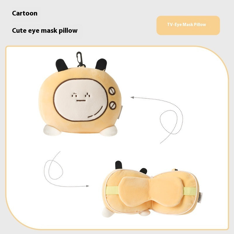 Storage Eye Mask U-shape Pillow Travel Portable Hanging Luggage
