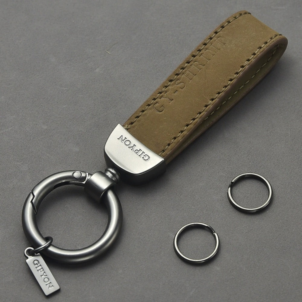 Car Key Ring Genuine Leather Pendant
