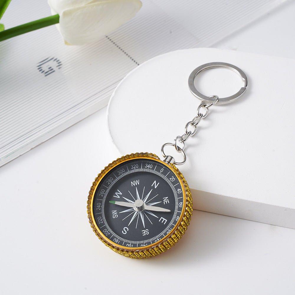 Diamond G44-2 Outdoor Mini Aluminum Alloy Compass Key Chain
