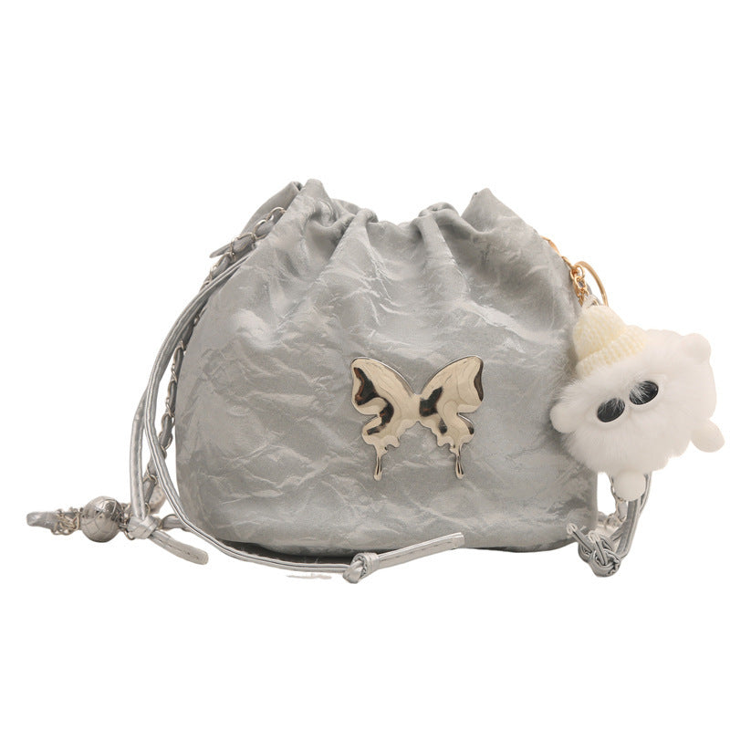 Butterfly Crossbody Bucket Bag