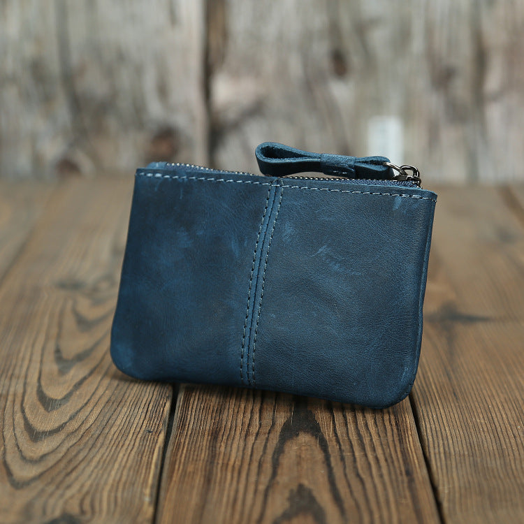 Monedero retro de cuero de Caballo Loco para hombre