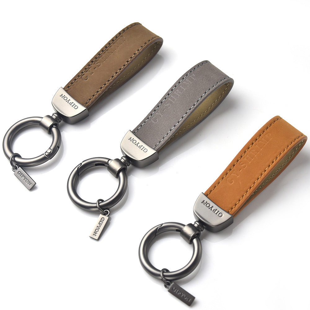 Car Key Ring Genuine Leather Pendant