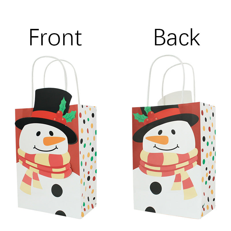 Christmas Kraft Paper Portable Paper Bag