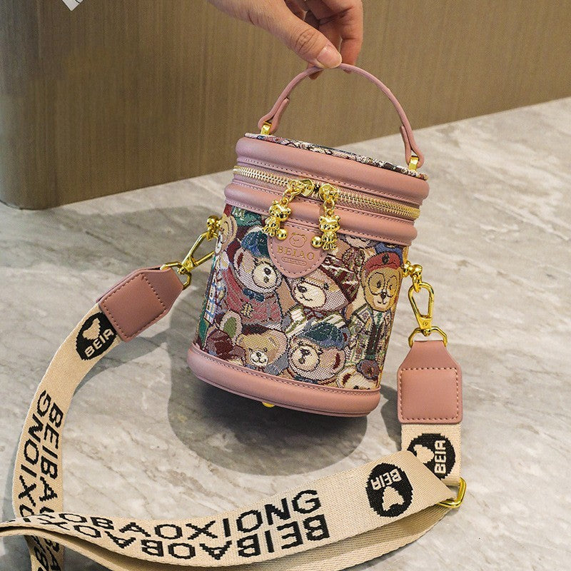 Bolso de mujer con diseño de oso de dibujos animados