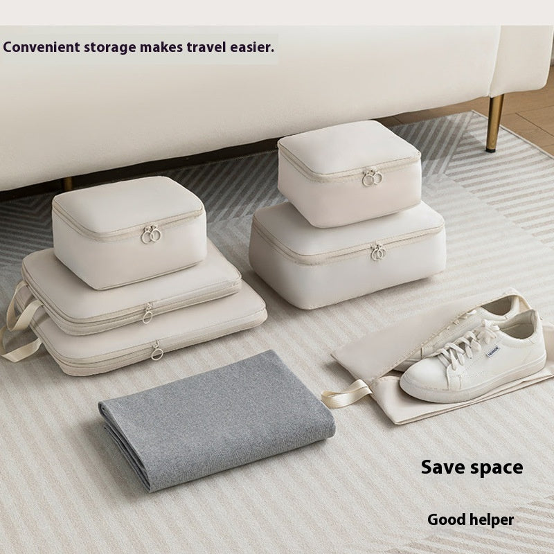 Travel Buggy Bag Memory Cloth Six-piece Compressed Clothing Luggage