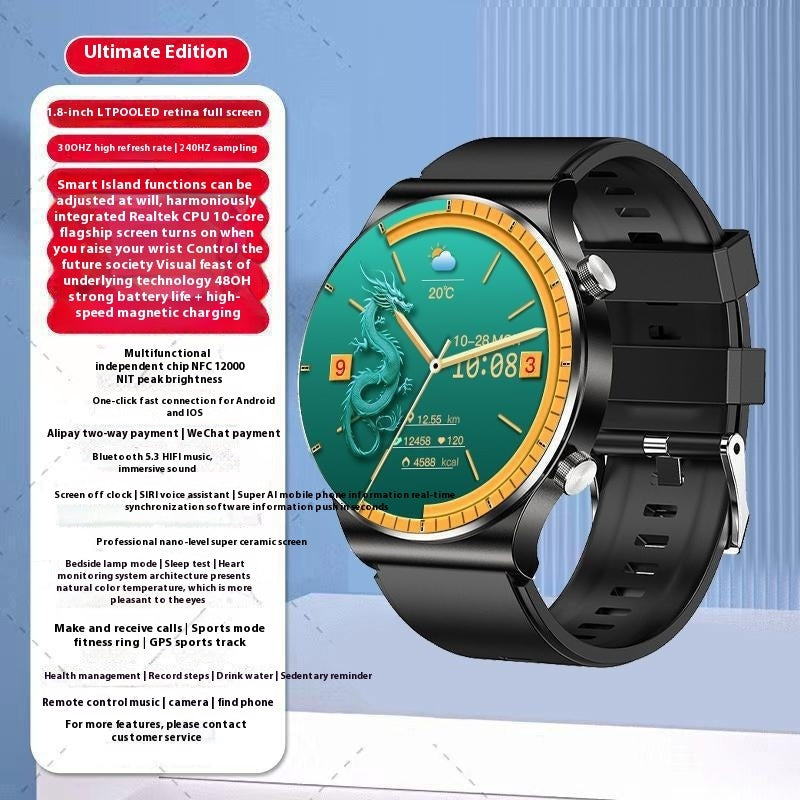 Smart Watch Blood Sugar Blood Pressure Bluetooth Calling Multi-function