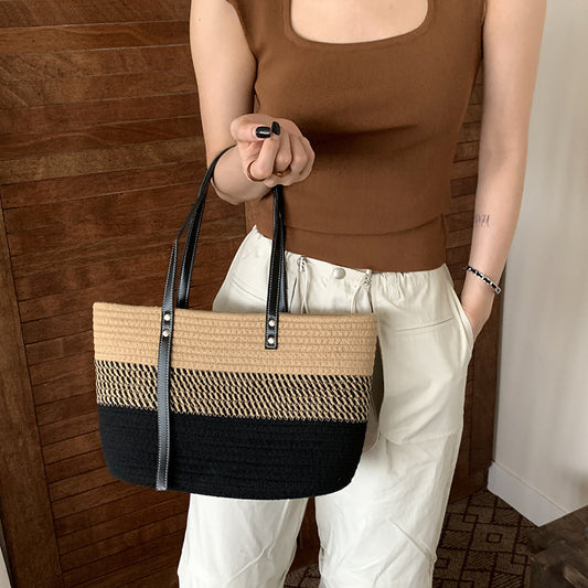 Sunhaven Handwoven Beach Bag