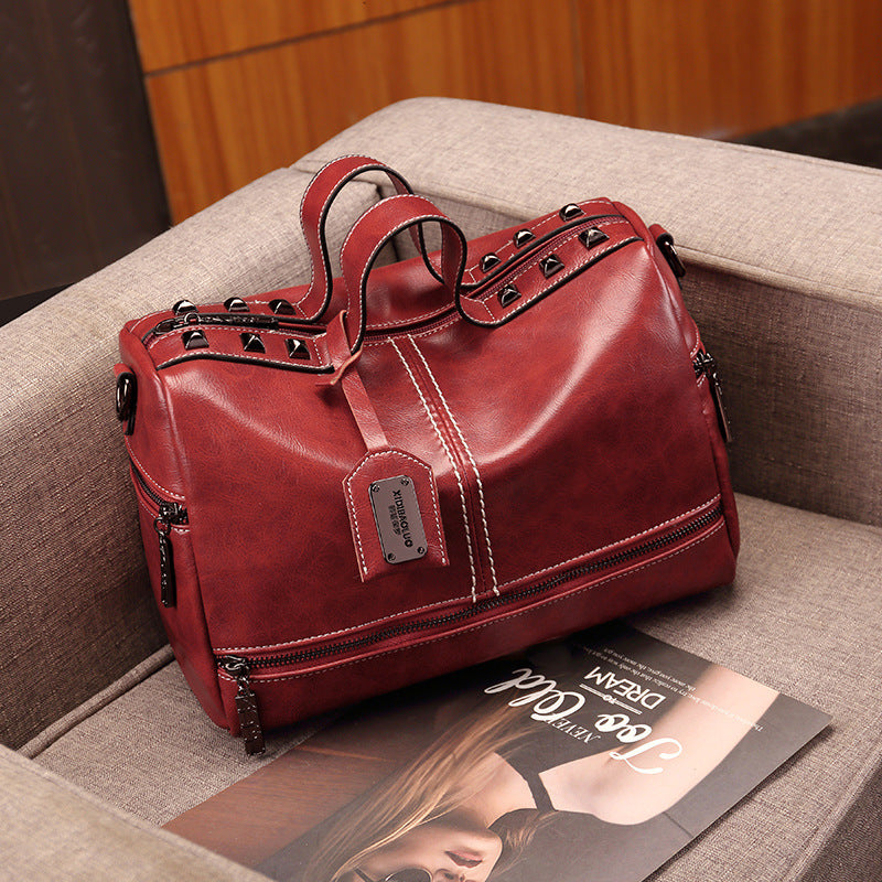 Retro European And American Style Single Shoulder Hand Carry Bag