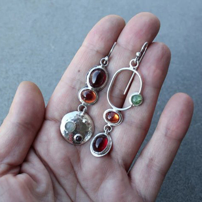 Women's Creative Geometric Asymmetric Handmade Earrings