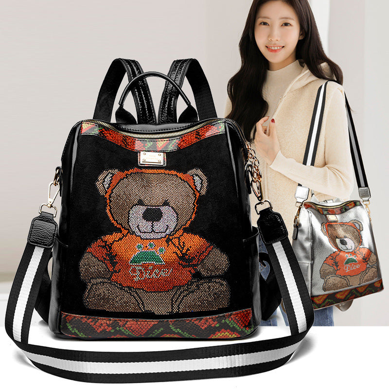 Teddy Rhinestone Backpack