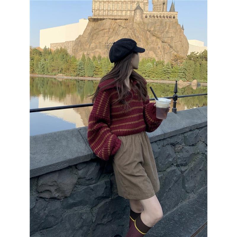 Striped Jumper Women's Design Niche Knitwear Loose