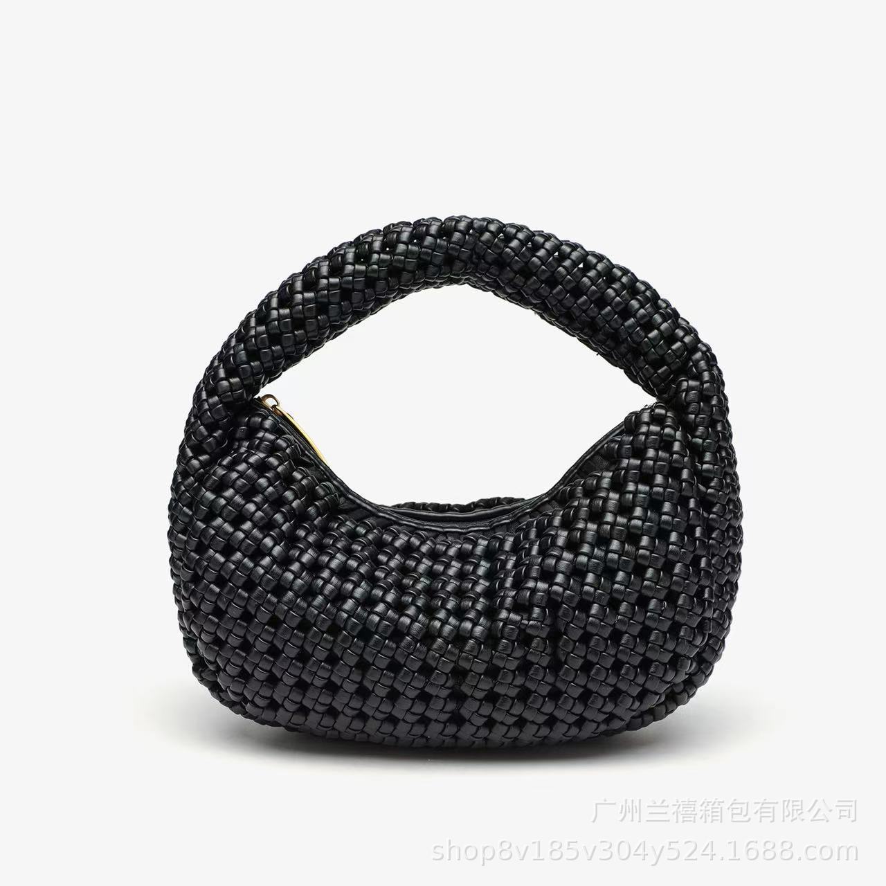 Elegante bolso de luna nueva tejido a mano