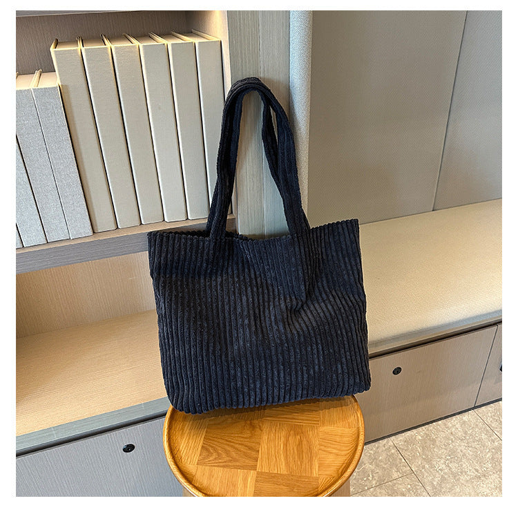 Retro Corduroy Shoulder Bag
