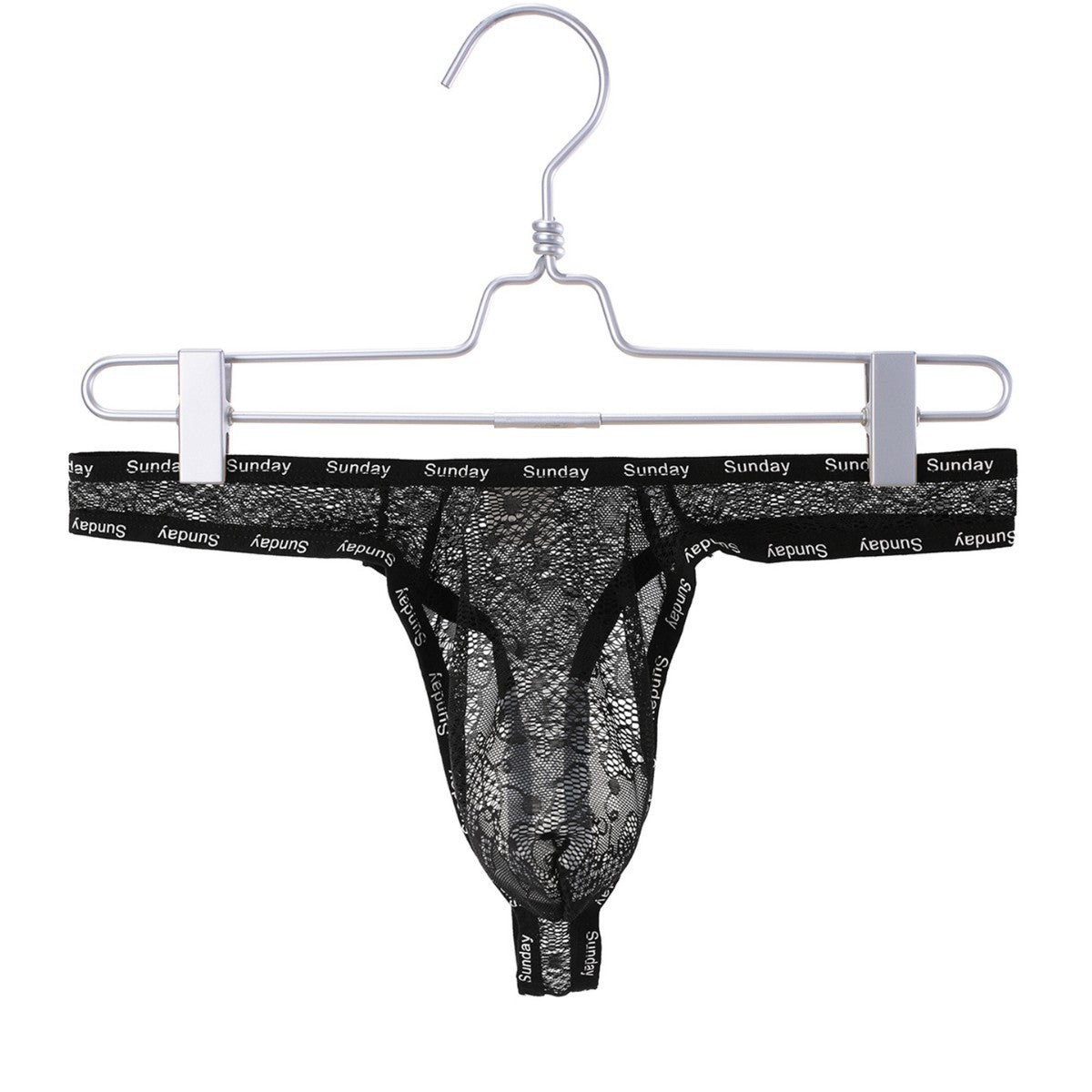Sexy Lace Underwear Men's Low Waist High Elastic See-through
