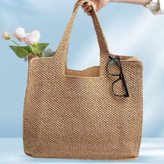 Holiday Straw Woven Bag