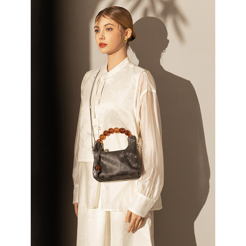 Pearl Chain Crossbody Bag