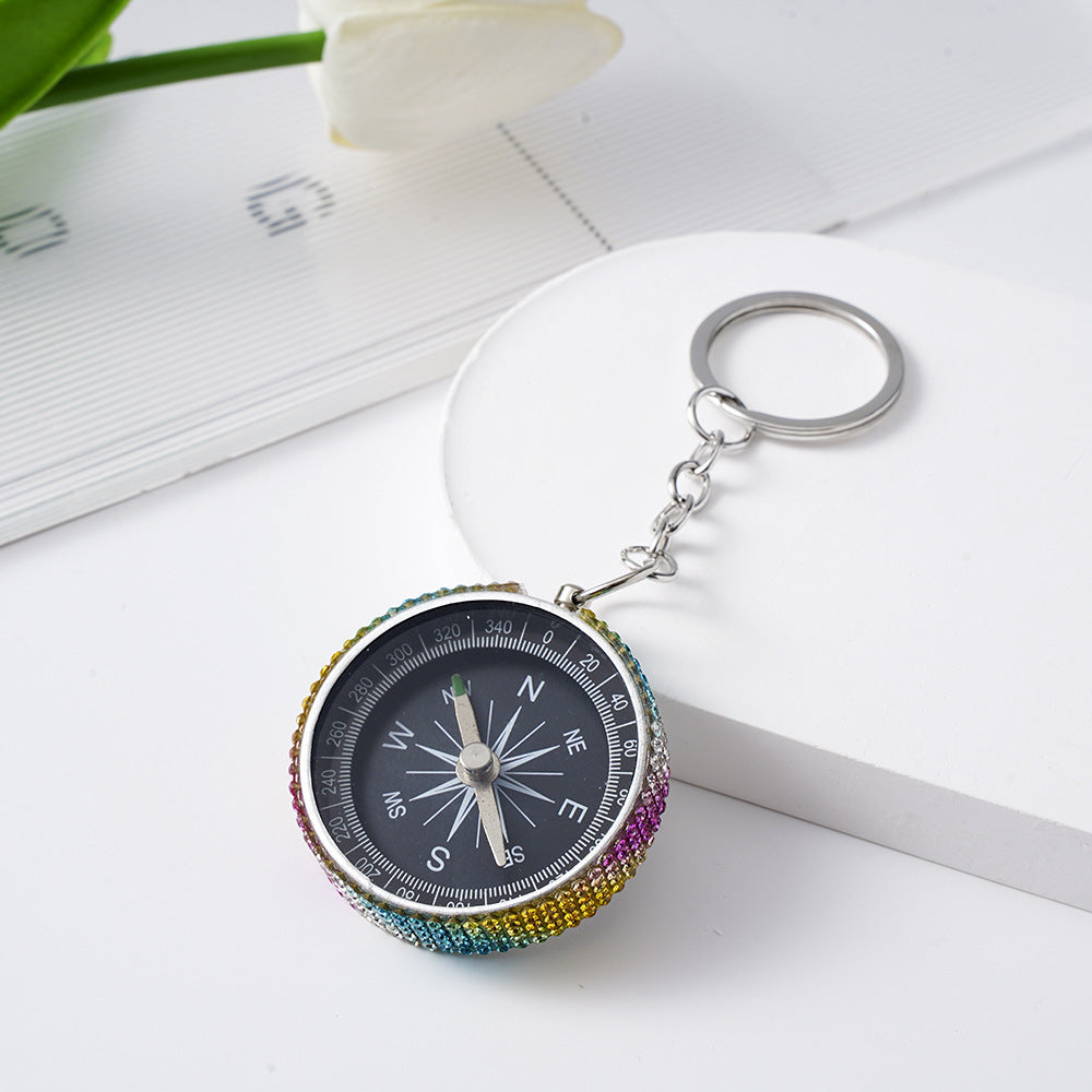 Diamond G44-2 Outdoor Mini Aluminum Alloy Compass Key Chain