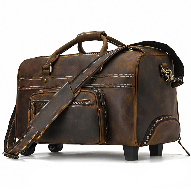 Leather Business Travel Handbag