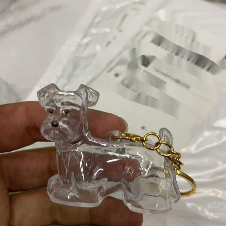Dog Fur Storage Cute Pendant Keychain