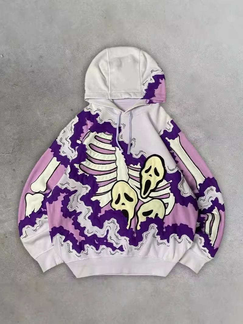 Skull Skeleton 3d Printed Sweater For Men
