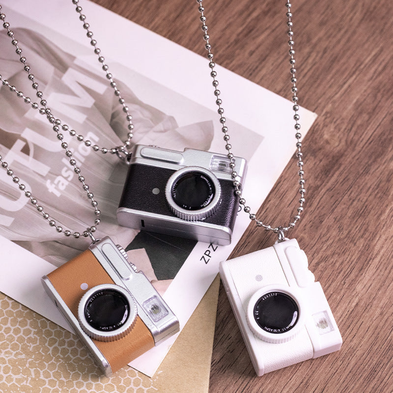 Three-Dimensional Small Camera LED Luminous Keychain