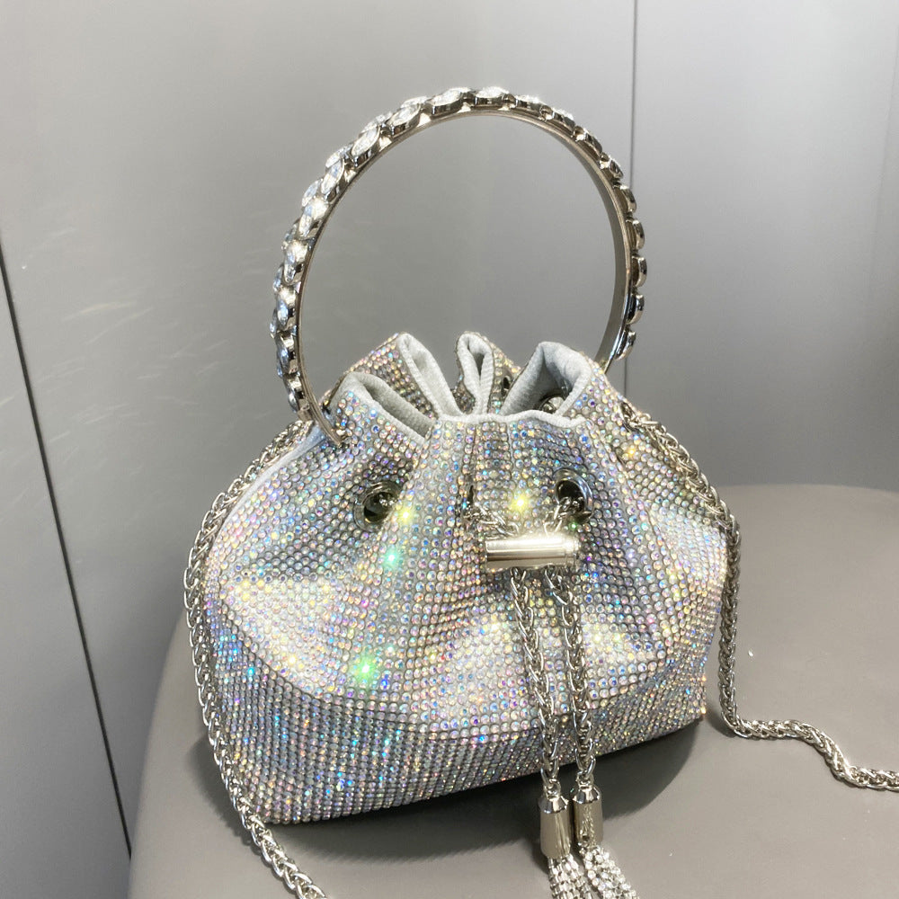 Shiny Diamond Bucket bag