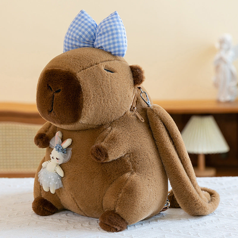 Mochila creativa de peluche de capibara