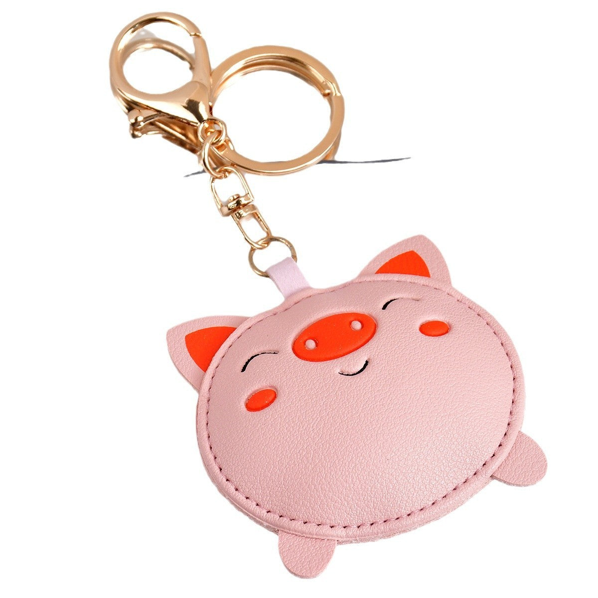 Creative Pig Girls Exquisite Leather Key Chain
