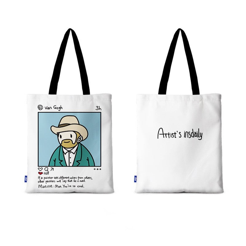 Illustration Ins Style Cute Canvas Bag