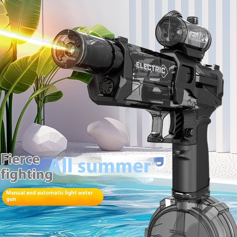 Pistola de agua eléctrica Fire Rat, luz fría, totalmente automática, juguete de verano, deportes, entretenimiento, regalos para niños, AC223