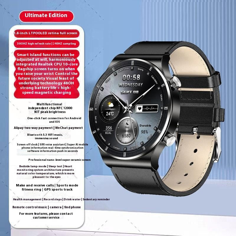 Smart Watch Blood Sugar Blood Pressure Bluetooth Calling Multi-function