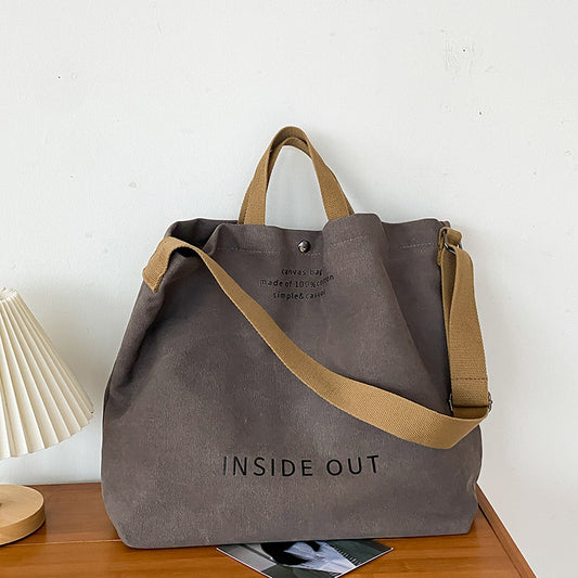 StoneWash Vintage Canvas Tote