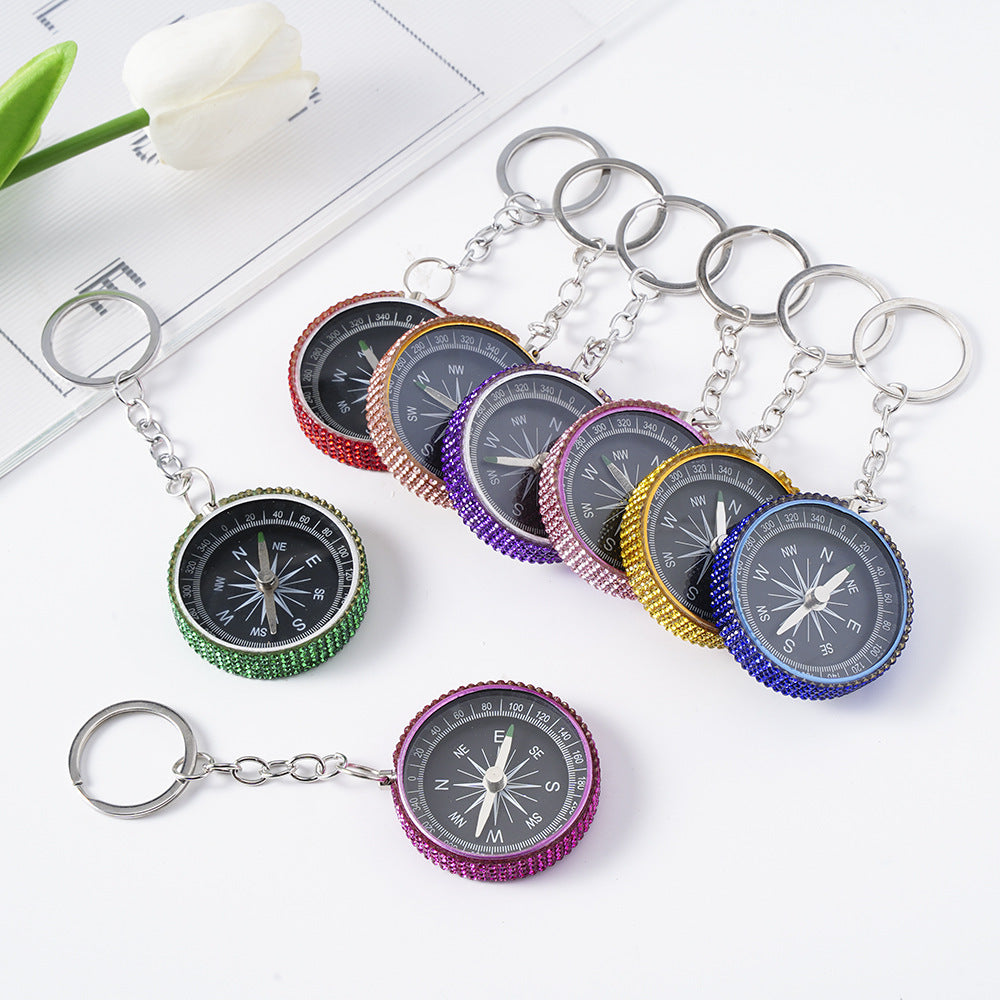 Diamond G44-2 Outdoor Mini Aluminum Alloy Compass Key Chain