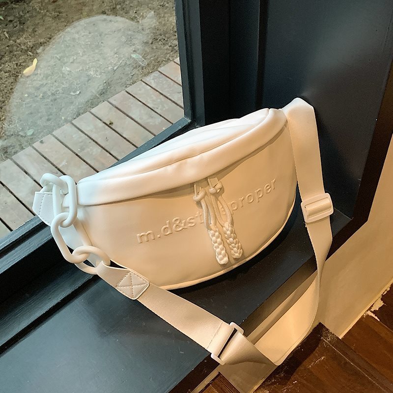 White Chest Crossbody Bag