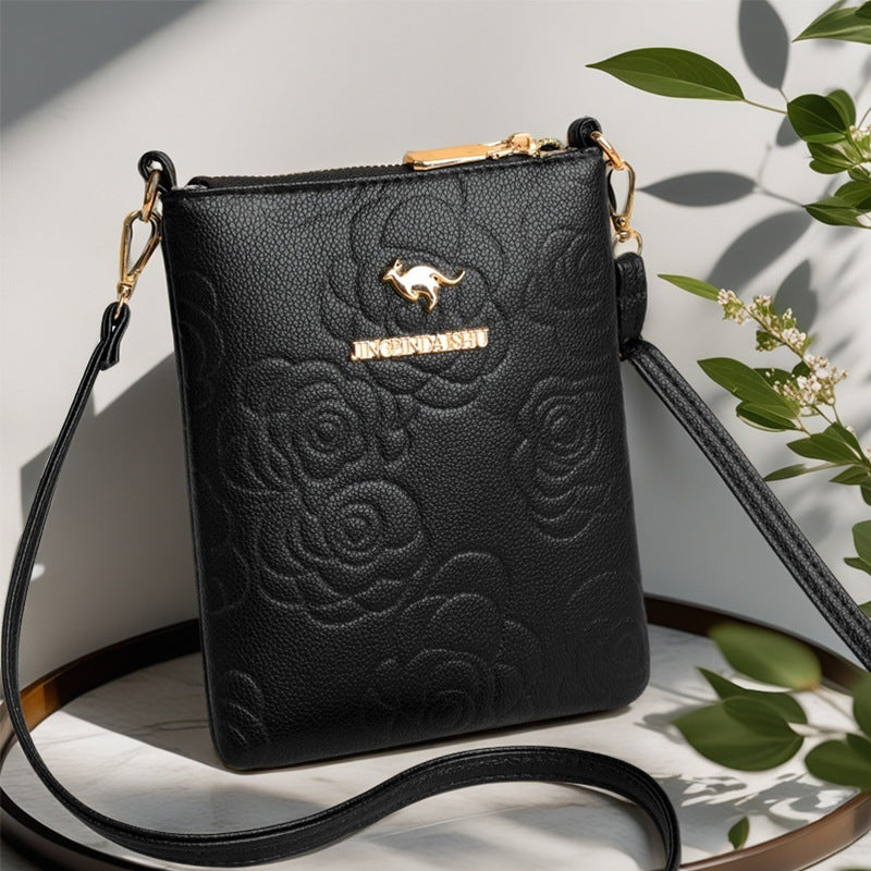 Bolso bandolera de lujo con diseño de flores