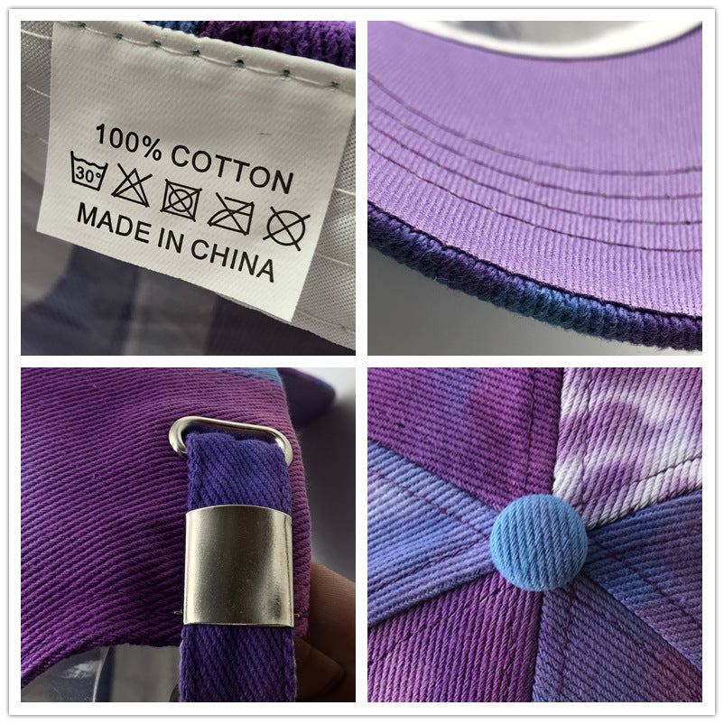 Tie-dye Baseball Peaked Cap Outdoor Casual Sun-proof Hat