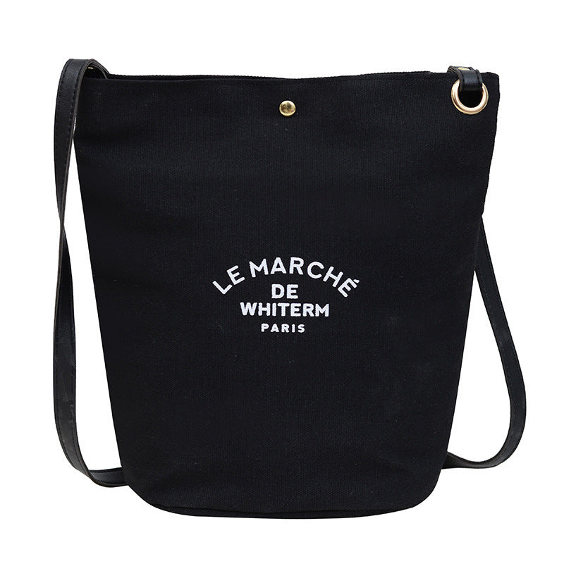 Canvas Printed Bucket Bag